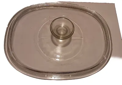 Buy Vintage Pyrex Clear Glass Lid F12C For Corning Ware F12 Oval Casserole Dish • 6.99£