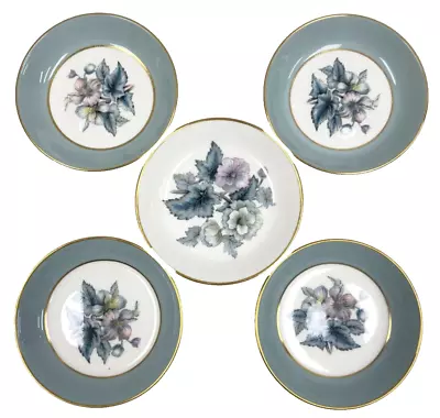 Buy Wedgwood China Small Floral Patterned Plates Dish's White Blue 10CM C31 O211 • 5.95£