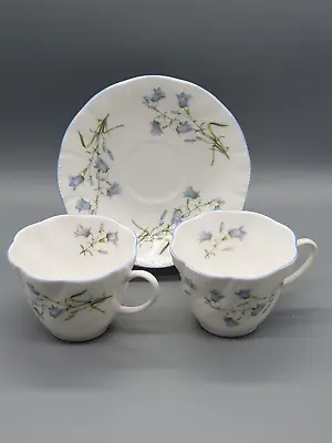 Buy Queens China 'HAREBELL' Mixed Match Of Two Cups And A Saucer • 10£