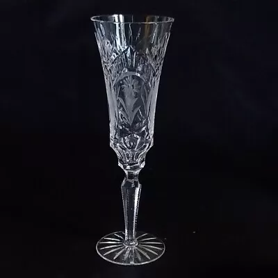 Buy BOHEMIAN CRYSTAL Cut Lead Crystal Champagne Flute-Signed RETIRED • 38.56£