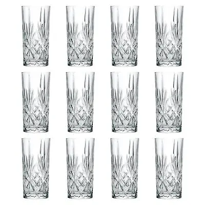 Buy 12x RCR Crystal 360ml Melodia Highball Glasses Glass Drinking Tumblers Set • 37£