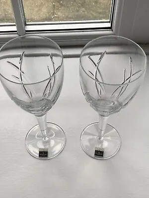 Buy  Large Waterford John Rocha Wine Glasses Goblets 25 Cm H • 43£