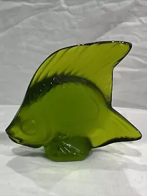 Buy Lalique France Fish Sculpture In 'Antinea Green' No Box • 95.32£