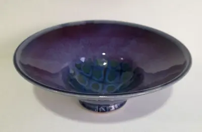 Buy John Maguire Ceramic Scottish Strathearn Studio Pottery  Thistle  Footed Bowl 8  • 32.99£