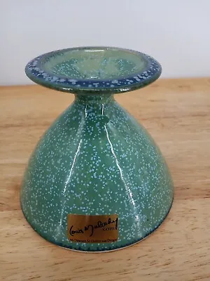 Buy Louis Mulcahy Pottery Ireland Green Dingle Posie Speckled Bud Vase Signed 2002 • 33.02£