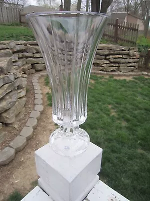 Buy Large And Heavy 24% Lead Crystal Vase - Made In The Czech Republic • 57.15£