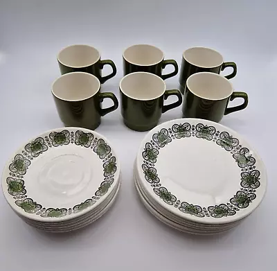 Buy Vintage 1970s Biltons 18-Piece Coffee Tea Cup Saucer Plate Set • 29.99£