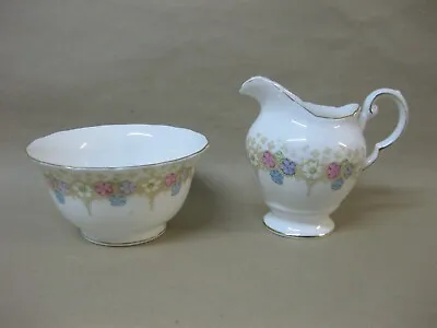 Buy Vintage Tuscan China Sugar Bowl & Milk Jug ~ Floral • 9.99£