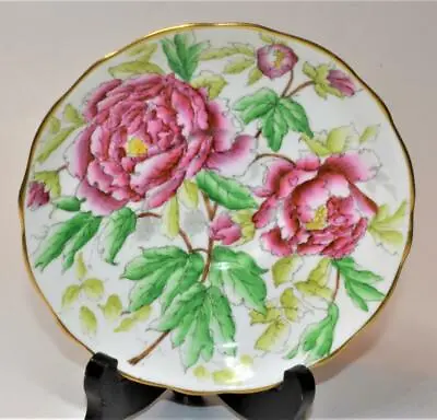 Buy 50s HAMMERSLEY China England Pink PEONY Patterns #4647 5 1/2 D Saucer • 18.96£