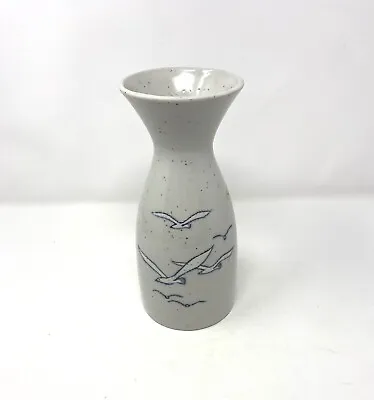 Buy Pottery Otagiri Carafe Vase Speckled Handpainted Birds Table Flower 9” Japan • 22.70£
