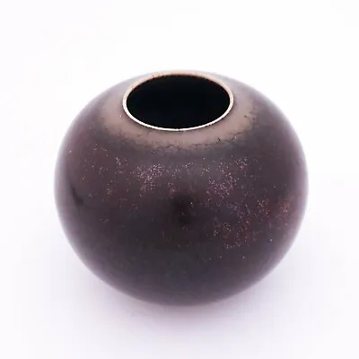 Buy Stig Lindberg Pottery - Unique Black Ceramic Vase - Gustavsberg Studio • 399.41£