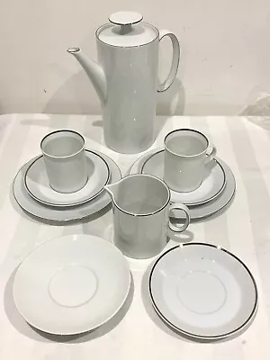 Buy Thomas Rosenthal Group W Germany White Porcelain Coffee Pot  Milk Jug & Cups & S • 24.99£