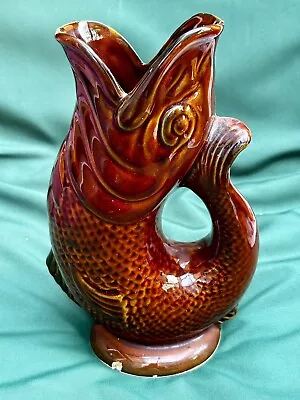Buy Brown Dartmouth Pottery Gurgle Fish Pitcher • 10£