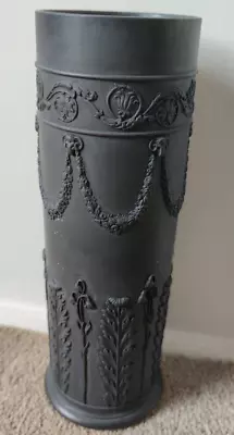 Buy Large Wedgwood Black Basalt Vase C1890-1910 In Excellent Condition Victorian Era • 199£