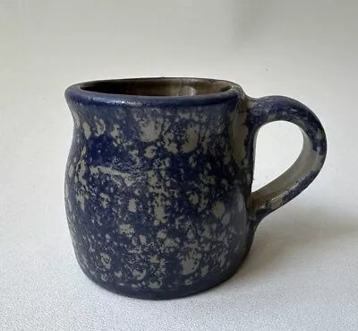 Buy BBP Beaumont Brothers Pottery Salt Glaze Spongeware Small Mug 1995 Blue • 17.06£