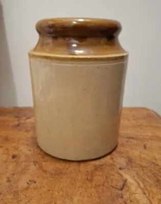 Buy Vintage Saltglazed Stoneware Jar Storage Pot Vase 20cm Inches Tall • 12£