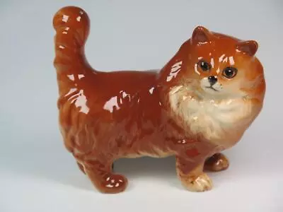 Buy VINTAGE BESWICK Large Persian Ginger Cat Figurine 1898 • 14.99£