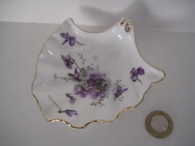 Buy Hammersley Victorian Violets Design English Bone China Shell Shape Dish Small  • 14.99£