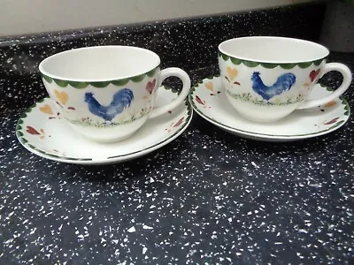 Buy Wood & Sons Jack Farm Cups And Saucers X 2 • 15£