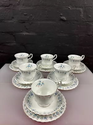 Buy 6 X Royal Albert Memory Lane Tea Trios Cups Saucers And Side Plates Set • 49.99£