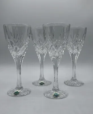 Buy (4) Bohemia Crystal Fluted Champagne Glasses Set Vintage Elegant Czech Republic • 34.52£