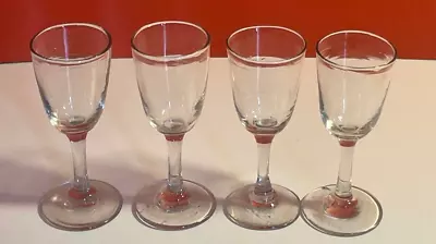 Buy Victorian Sherry/Drinking Glasses, Set Of 4, Vintage, Glassware • 21.99£