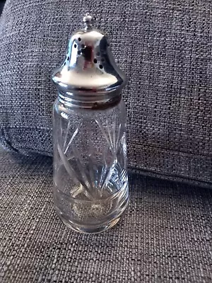 Buy Silver Topped Glass Sugar Shaker • 20£