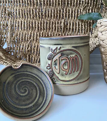 Buy Tremar Pottery - Jam Pot - Presingoll Cornish Stoneware - Vintage • 9.99£