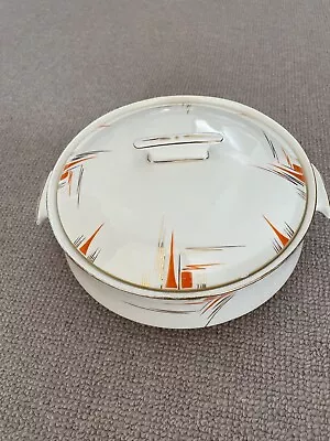 Buy Palissy Art Deco Style Lidded Tureen Serving Dish Hand Painted • 11.99£