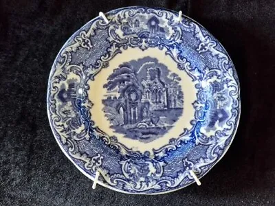 Buy Small George Jones & Sons Blue Transferware Collector Plate  Abbey 1790  15.5 Cm • 8£