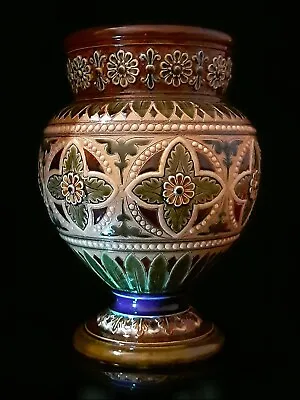 Buy A Large Doulton Lambeth Vase By George Hugo Tabor? 1881-1889 Possibly Unique  • 500£