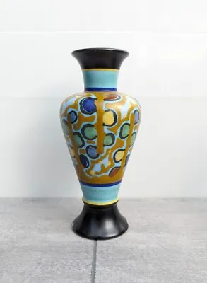 Buy Antique Gouda Holland Vase Schoonhoven Festyn Studio Art Pottery Hand Painted • 80£