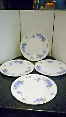 Buy Vintage Royal Adderley Cornflower 4x Dinner Plates 10  • 30£