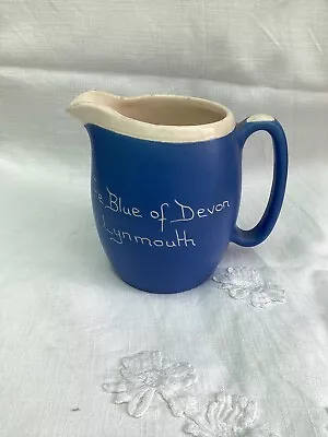Buy Pottery Blue White Jug And Lynmouth Souvenir • 3.50£
