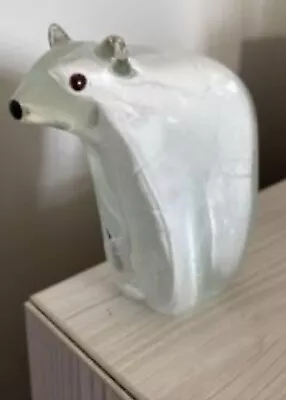 Buy Objets D'art Glass Polar Bear Standing Ornament • 14£