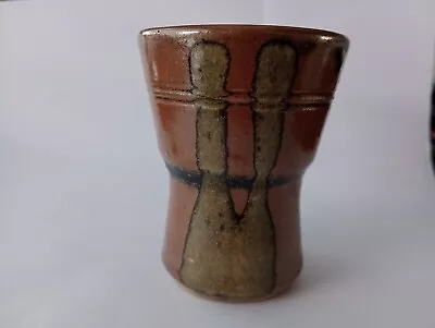 Buy Brian Jasper Porthleven Cornish Pottery Small Vase Or Goblet • 10.95£