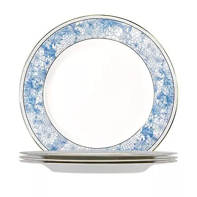 Buy Fine Bone China Salad Plates Set,8 Inch Dinnerware Set,Blue And White Pattern... • 54.12£