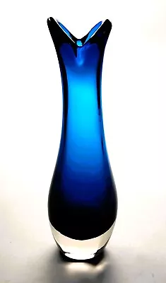 Buy Vintage 1960s Whitefriars Kingfisher Blue #9556 Beak Vase - Geoffrey Baxter • 24.99£