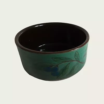 Buy The Guernsey Pottery Studio Bowl  - Brown & Green Floral Design (300g) • 6.48£
