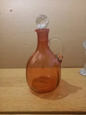 Buy Antique Cranberry Glass Decanter • 30£
