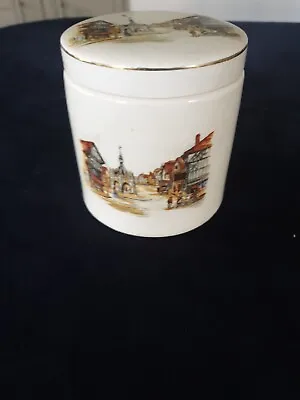 Buy Gilded Staffordshire Sandland Ware Lidded Marmalade Jar Vintage • 10£
