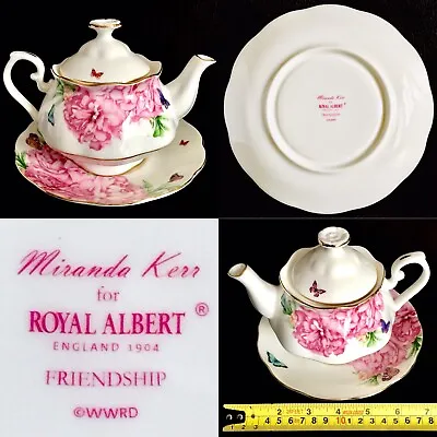 Buy Royal Albert Bone China Miranda Kerr “Friendship” Teapot Set (7”/18cm, 675g) • 150£