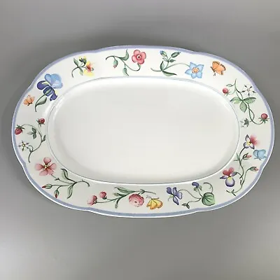 Buy Villeroy & Boch Mettlach Mariposa Oval Large Plate Platter Bone China Vintage • 39.99£