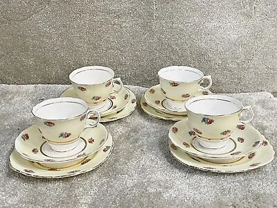 Buy Vintage Tea Cup And Saucer Set Colclough Bone China Small Flowers Pattern • 49.99£