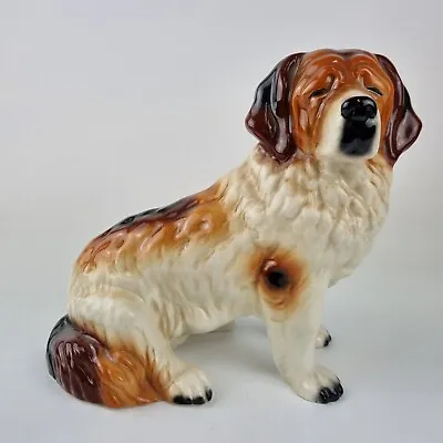 Buy Vintage Kingston Pottery Figure St. Bernard Dog 22cm Wide • 29£