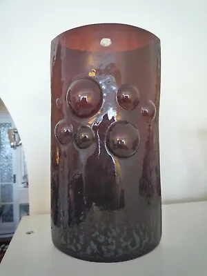 Buy Rare Red ‘Garnet’ Glass Vase By Jan Gabrhel- Chlum U Trebone - Czech Sklo 1960s • 175£