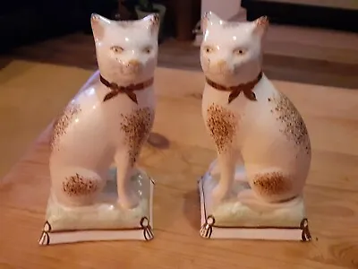 Buy Vintage Pair Of Kent Staffordshire Ware Cats. • 36£