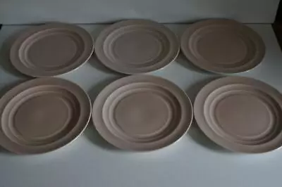 Buy 6 X Vintage Branksome China 16.5cm Side/tea Plates In Creamy/pink. • 17.99£