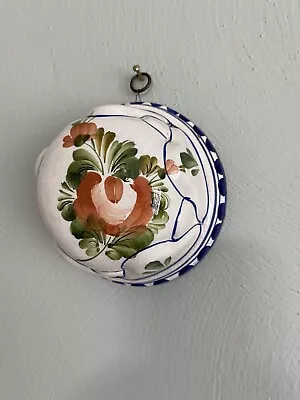 Buy HandPainted Ceramic Bassano Floral Kitchen Mold Wall Decor Made In Italy Vintage • 10.42£