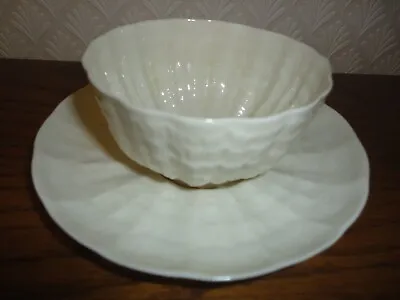 Buy Belleek 3rd Period Tridcana Cup And Saucer C1926 Mint • 27£